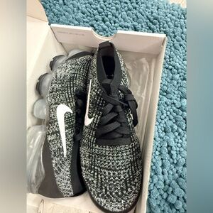 Nike Air VaporMax FlyKnit 3- Women's Black and White Knit Sneakers